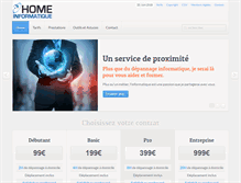 Tablet Screenshot of homeinformatique.com